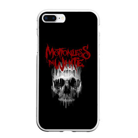 Чехол для iPhone 7Plus/8 Plus матовый с принтом Motionless in White череп , Силикон | Область печати: задняя сторона чехла, без боковых панелей | miw | motionless in white | гот | готик | готика | готы | группа | индастриал | крис моушнлесс | метал | металл | музыка | райан ситковски | рикки хоррор | черулли