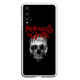 Чехол для Honor 20 с принтом Motionless in White череп , Силикон | Область печати: задняя сторона чехла, без боковых панелей | Тематика изображения на принте: miw | motionless in white | гот | готик | готика | готы | группа | индастриал | крис моушнлесс | метал | металл | музыка | райан ситковски | рикки хоррор | черулли