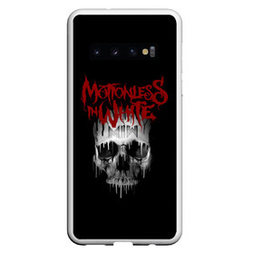 Чехол для Samsung Galaxy S10 с принтом Motionless in White череп , Силикон | Область печати: задняя сторона чехла, без боковых панелей | Тематика изображения на принте: miw | motionless in white | гот | готик | готика | готы | группа | индастриал | крис моушнлесс | метал | металл | музыка | райан ситковски | рикки хоррор | черулли