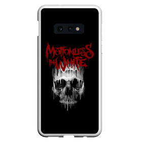 Чехол для Samsung S10E с принтом Motionless in White череп , Силикон | Область печати: задняя сторона чехла, без боковых панелей | miw | motionless in white | гот | готик | готика | готы | группа | индастриал | крис моушнлесс | метал | металл | музыка | райан ситковски | рикки хоррор | черулли