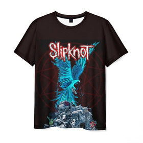 Мужская футболка 3D с принтом Орел группа Slipknot , 100% полиэфир | прямой крой, круглый вырез горловины, длина до линии бедер | slipknot | альтернативный метал | андерс | головы | грув метал | колсефни | кори | маска | метал | музыка | ню метал | рок | слипкнот | тейлор