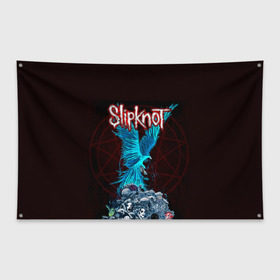 Флаг-баннер с принтом Орел группа Slipknot , 100% полиэстер | размер 67 х 109 см, плотность ткани — 95 г/м2; по краям флага есть четыре люверса для крепления | slipknot | альтернативный метал | андерс | головы | грув метал | колсефни | кори | маска | метал | музыка | ню метал | рок | слипкнот | тейлор