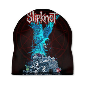 Шапка 3D с принтом Орел группа Slipknot , 100% полиэстер | универсальный размер, печать по всей поверхности изделия | slipknot | альтернативный метал | андерс | головы | грув метал | колсефни | кори | маска | метал | музыка | ню метал | рок | слипкнот | тейлор