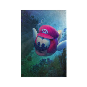 Обложка для паспорта матовая кожа с принтом Super Mario / Марио , натуральная матовая кожа | размер 19,3 х 13,7 см; прозрачные пластиковые крепления | nintendo | марио | нинтендо