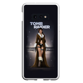 Чехол для Samsung S10E с принтом TOMB RAIDER , Силикон | Область печати: задняя сторона чехла, без боковых панелей | game | girl | gun | lara croft | tomb raider | девушка | игра | оружие | пистолет