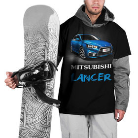 Накидка на куртку 3D с принтом Mitsubishi Lancer , 100% полиэстер |  | Тематика изображения на принте: auto | lancer | mitsubishi | авто | автомобиль | водитель | лансер | мицубиси | тачка | японец