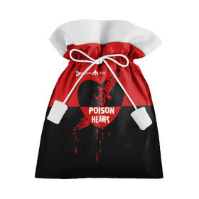 Подарочный 3D мешок с принтом Poison heart , 100% полиэстер | Размер: 29*39 см | Тематика изображения на принте: depeche mode | альтернативный | вестник моды | депеш мод | дэйв гаан | индастриал | клинок | красное | кровь капли | мартин гор | музыка | надпись | новая волна | нож | рок | сердце | синти поп | черное