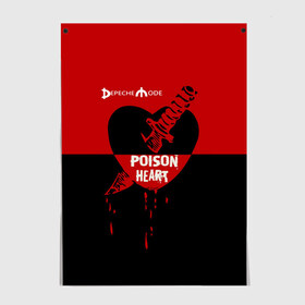 Постер с принтом Poison heart , 100% бумага
 | бумага, плотность 150 мг. Матовая, но за счет высокого коэффициента гладкости имеет небольшой блеск и дает на свету блики, но в отличии от глянцевой бумаги не покрыта лаком | depeche mode | альтернативный | вестник моды | депеш мод | дэйв гаан | индастриал | клинок | красное | кровь капли | мартин гор | музыка | надпись | новая волна | нож | рок | сердце | синти поп | черное