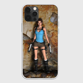 Чехол для iPhone 12 Pro с принтом TOMB RAIDER , силикон | область печати: задняя сторона чехла, без боковых панелей | game | girl | gun | lara croft | tomb raider | девушка | игра | оружие | пистолет