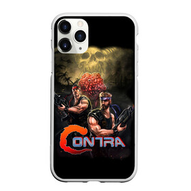 Чехол для iPhone 11 Pro Max матовый с принтом CONTRA , Силикон |  | action | contra | game | gun | бой | война | игра | оружие | спецназ