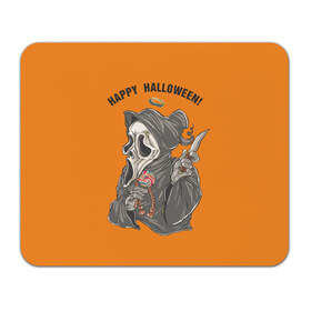 Коврик прямоугольный с принтом Happy Halloween , натуральный каучук | размер 230 х 185 мм; запечатка лицевой стороны | helloween |  хэллоуин | день всех святых | крик | нож | праздник | ужас | хеллоуин | хеловин | хелоуин