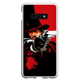 Чехол для Samsung S10E с принтом Red Dead Redemption , Силикон | Область печати: задняя сторона чехла, без боковых панелей | cowboy | game | gun | jim | red dead redemption | rockstar | west | вестерн | дикий запад | игра | ковбой | оружие | пистолет