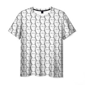 Мужская футболка 3D с принтом OnePunchMan , 100% полиэфир | прямой крой, круглый вырез горловины, длина до линии бедер | anime | onepunchman | saitama | аниме | ванпанчмен | сайтама