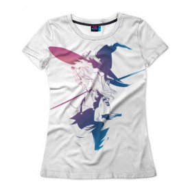 Женская футболка 3D с принтом Kirisame Marisa , 100% полиэфир ( синтетическое хлопкоподобное полотно) | прямой крой, круглый вырез горловины, длина до линии бедер | anime | art | kirisame | marisa | аниме | арт | ведьма | кирисаме | мариса | рисунок