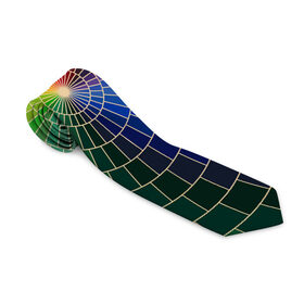 Галстук 3D с принтом Спираль цветов , 100% полиэстер | Длина 148 см; Плотность 150-180 г/м2 | Тематика изображения на принте: 