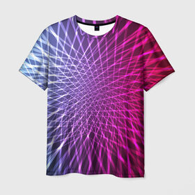 Мужская футболка 3D с принтом Плетение , 100% полиэфир | прямой крой, круглый вырез горловины, длина до линии бедер | абстракция | геометрия | текстура | узор