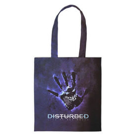 Сумка 3D повседневная с принтом Рука Disturbed , 100% полиэстер | Плотность: 200 г/м2; Размер: 34×35 см; Высота лямок: 30 см | disturbed | альтернативный | группа | дистёрбд | метал | ню метал | нюметал | хеви | хеви метал | хевиметал