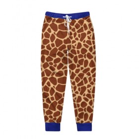 Мужские брюки 3D с принтом Жираф , 100% полиэстер | манжеты по низу, эластичный пояс регулируется шнурком, по бокам два кармана без застежек, внутренняя часть кармана из мелкой сетки | africa | afro | etnos | girafe | африка | афро | жираф | этно