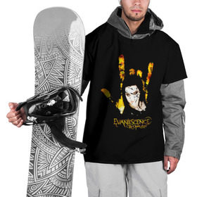 Накидка на куртку 3D с принтом Evanescence рука , 100% полиэстер |  | Тематика изображения на принте: 