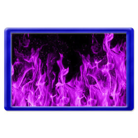 Магнит 45*70 с принтом Фиолетовый огонь , Пластик | Размер: 78*52 мм; Размер печати: 70*45 | лиловый | пламя | яркий