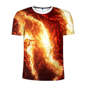 Мужская футболка 3D спортивная с принтом Gates of hades , 100% полиэстер с улучшенными характеристиками | приталенный силуэт, круглая горловина, широкие плечи, сужается к линии бедра | Тематика изображения на принте: nebula | звезды | космос | туманность