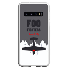 Чехол для Samsung Galaxy S10 с принтом Самолет Foo Fighters , Силикон | Область печати: задняя сторона чехла, без боковых панелей | ff | foo fighters | альтернативный | группа | дэйв грол | крис шифлетт | метал | музыка | надпись | нэйт мендел | постгранж | пэт смир | рок | тейлор хокинс | фу файтерс | фф | хард | хардрок