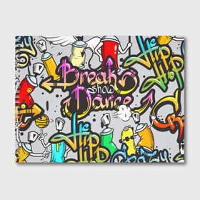 Альбом для рисования с принтом Graffiti , 100% бумага
 | матовая бумага, плотность 200 мг. | Тематика изображения на принте: break | dance | graffiti | hip hop | rap | граффити | рэп | скейтборд | хип хоп