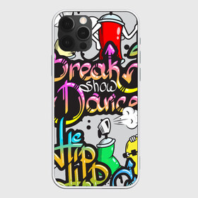 Чехол для iPhone 12 Pro Max с принтом Graffiti , Силикон |  | Тематика изображения на принте: break | dance | graffiti | hip hop | rap | граффити | рэп | скейтборд | хип хоп