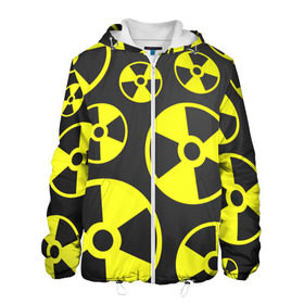 Мужская куртка 3D с принтом Радиация , ткань верха — 100% полиэстер, подклад — флис | прямой крой, подол и капюшон оформлены резинкой с фиксаторами, два кармана без застежек по бокам, один большой потайной карман на груди. Карман на груди застегивается на липучку | радиация | радиоактивность