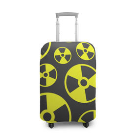 Чехол для чемодана 3D с принтом Радиация , 86% полиэфир, 14% спандекс | двустороннее нанесение принта, прорези для ручек и колес | радиация | радиоактивность