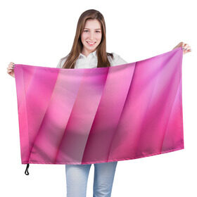 Флаг 3D с принтом Pink lines , 100% полиэстер | плотность ткани — 95 г/м2, размер — 67 х 109 см. Принт наносится с одной стороны | pink | абстракция | геометрия | линии | розовый | текстура