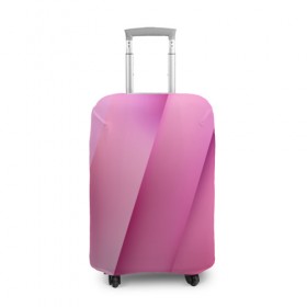 Чехол для чемодана 3D с принтом Pink lines , 86% полиэфир, 14% спандекс | двустороннее нанесение принта, прорези для ручек и колес | pink | абстракция | геометрия | линии | розовый | текстура