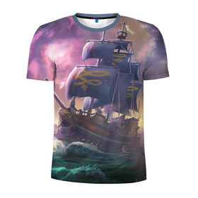Мужская футболка 3D спортивная с принтом Sea of thieves , 100% полиэстер с улучшенными характеристиками | приталенный силуэт, круглая горловина, широкие плечи, сужается к линии бедра | Тематика изображения на принте: sea of thieves