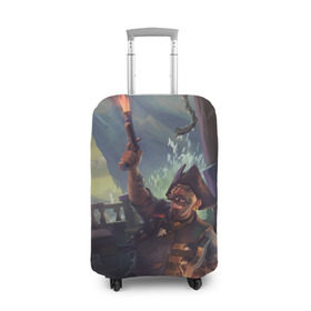 Чехол для чемодана 3D с принтом Sea of thieves , 86% полиэфир, 14% спандекс | двустороннее нанесение принта, прорези для ручек и колес | 