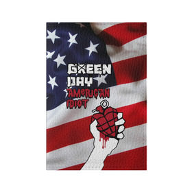 Обложка для паспорта матовая кожа с принтом Green Day American Idiot , натуральная матовая кожа | размер 19,3 х 13,7 см; прозрачные пластиковые крепления | Тематика изображения на принте: american idiot | green day | альтернативный | билли джо армстронг | грин дей | группа | зелёный день | майк дёрнт | музыка | панк | поп | поппанк | рок | сша | тре кул | флаг