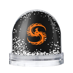 Водяной шар с принтом phoenix , Пластик | Изображение внутри шара печатается на глянцевой фотобумаге с двух сторон | phenix | phoenix | огненная птица | огонь