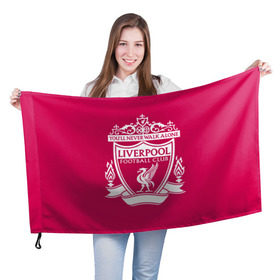 Флаг 3D с принтом Ливерпуль YNWA , 100% полиэстер | плотность ткани — 95 г/м2, размер — 67 х 109 см. Принт наносится с одной стороны | ливерпуль