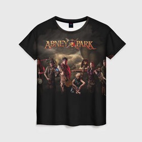 Женская футболка 3D с принтом Abney Park , 100% полиэфир ( синтетическое хлопкоподобное полотно) | прямой крой, круглый вырез горловины, длина до линии бедер | стимпанк