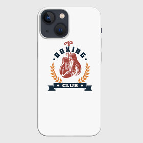 Чехол для iPhone 13 mini с принтом BOXING CLUB ,  |  | бокс | звезды | клуб | перчатки | чемпион