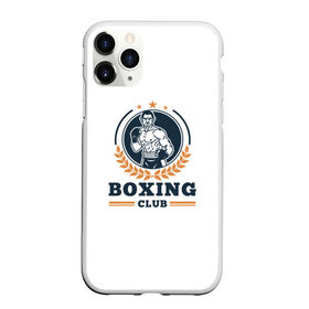 Чехол для iPhone 11 Pro матовый с принтом BOXING CLUB , Силикон |  | Тематика изображения на принте: бокс | клуб | перчатки | спорт | чемпион