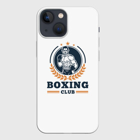 Чехол для iPhone 13 mini с принтом BOXING CLUB ,  |  | бокс | клуб | перчатки | спорт | чемпион