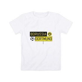 Детская футболка хлопок с принтом Borussia Dortmund - New Design 2018 , 100% хлопок | круглый вырез горловины, полуприлегающий силуэт, длина до линии бедер | Тематика изображения на принте: боруссия дортмунд