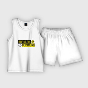 Детская пижама с шортами хлопок с принтом Borussia Dortmund   New Design 2018 ,  |  | Тематика изображения на принте: боруссия дортмунд