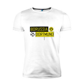 Мужская футболка премиум с принтом Borussia Dortmund - New Design 2018 , 92% хлопок, 8% лайкра | приталенный силуэт, круглый вырез ворота, длина до линии бедра, короткий рукав | боруссия дортмунд