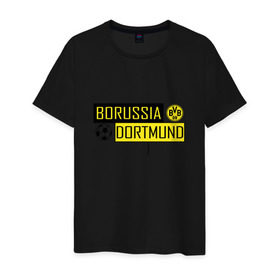 Мужская футболка хлопок с принтом Borussia Dortmund - New Design 2018 , 100% хлопок | прямой крой, круглый вырез горловины, длина до линии бедер, слегка спущенное плечо. | Тематика изображения на принте: боруссия дортмунд
