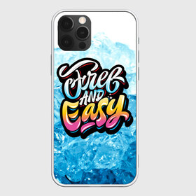 Чехол для iPhone 12 Pro Max с принтом Free and Easy , Силикон |  | Тематика изображения на принте: beach | miami | граффити | желтый | закат | краски | лед | майами | надписи | панама | пляж | розовый | солнце | фламинго | яркие