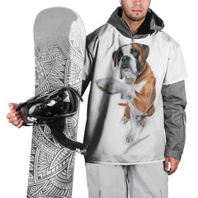 Накидка на куртку 3D с принтом Боксер , 100% полиэстер |  | боксер | друг | дружба | животное | пес | собака