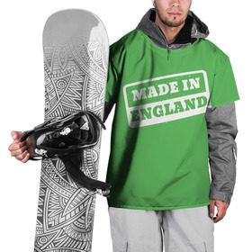 Накидка на куртку 3D с принтом Made in England , 100% полиэстер |  | англия | надпись | сделано | страна | турист