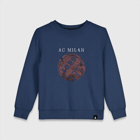Детский свитшот хлопок с принтом AC Milan - 1899 Vintage (2018) , 100% хлопок | круглый вырез горловины, эластичные манжеты, пояс и воротник | 