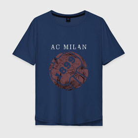 Мужская футболка хлопок Oversize с принтом AC Milan - 1899 Vintage (2018) , 100% хлопок | свободный крой, круглый ворот, “спинка” длиннее передней части | 